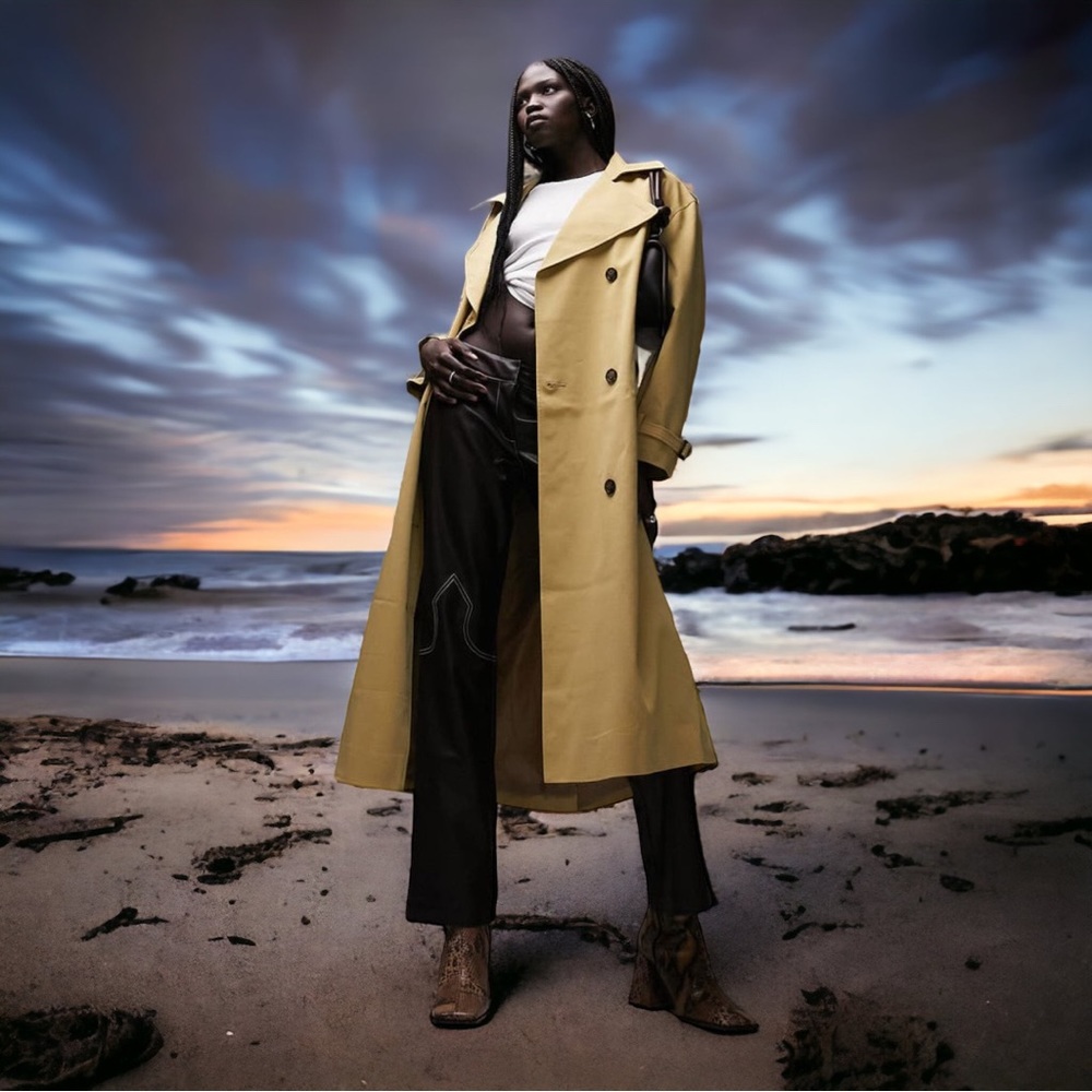 Topshop: Oversize Soft Classic Trench Coat in Mustard 🌂